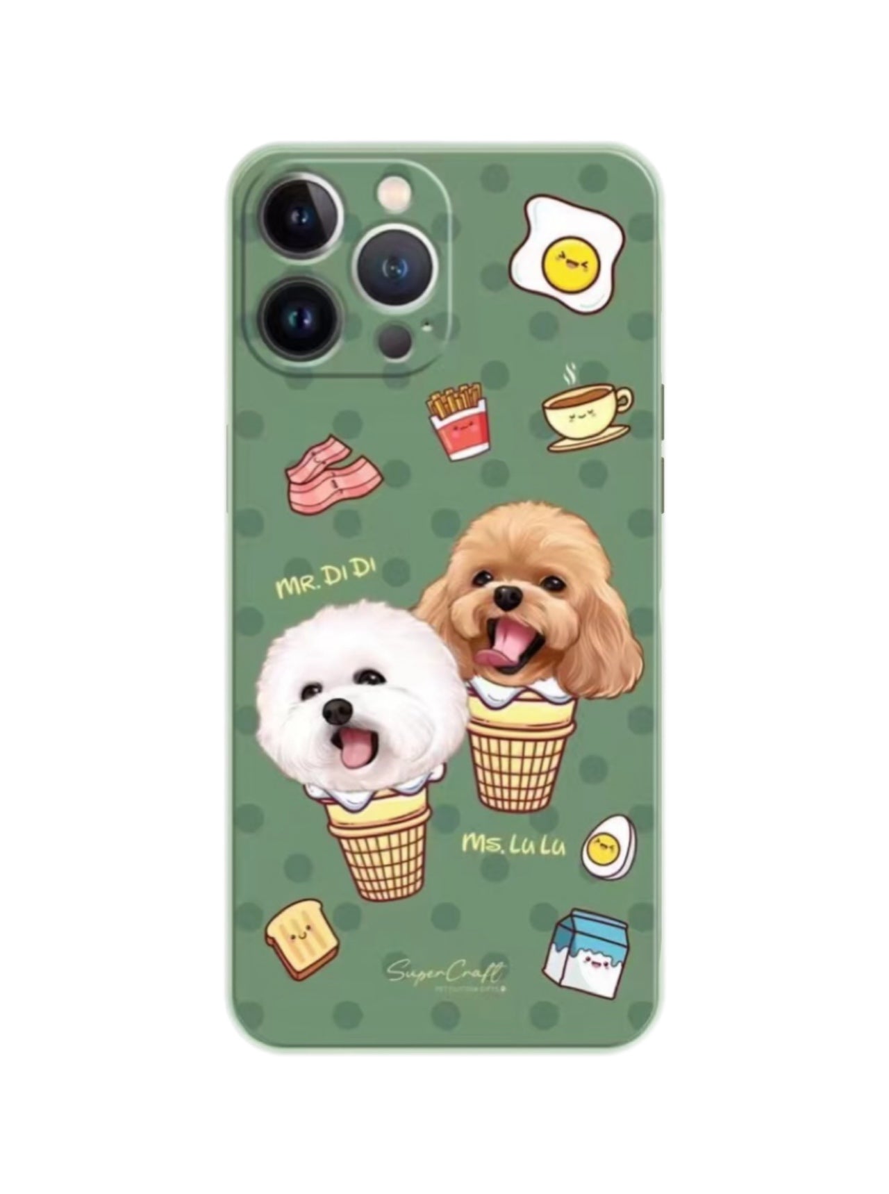 Custom Pet Portrait Phone Case – Personalized Dog & Cat Photo Cover