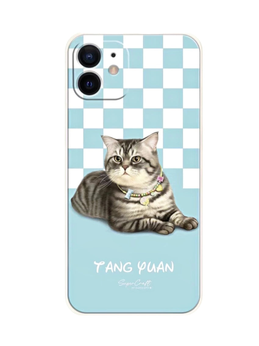 Custom Pet Portrait Phone Case – Personalized Dog & Cat Photo Cover