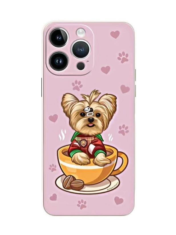 Custom Pet Portrait Phone Case – Personalized Dog & Cat Photo Cover