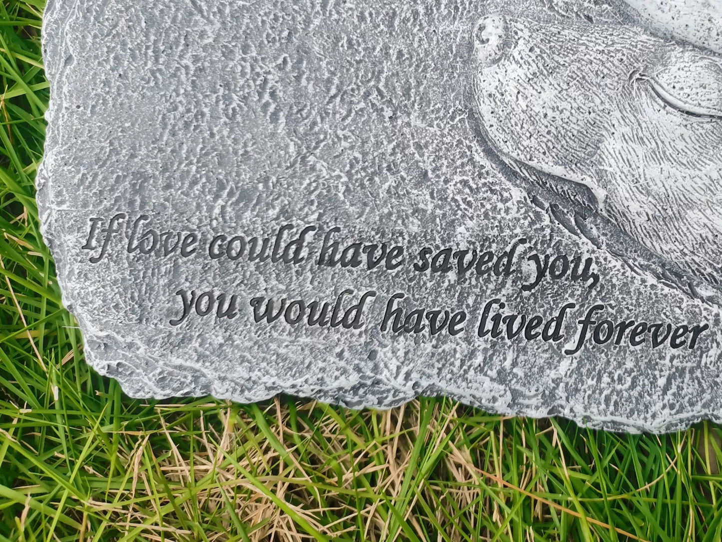 Pet Memorial Stone Customization – Personalized dog Grave Marker with Name, Dates, and Image