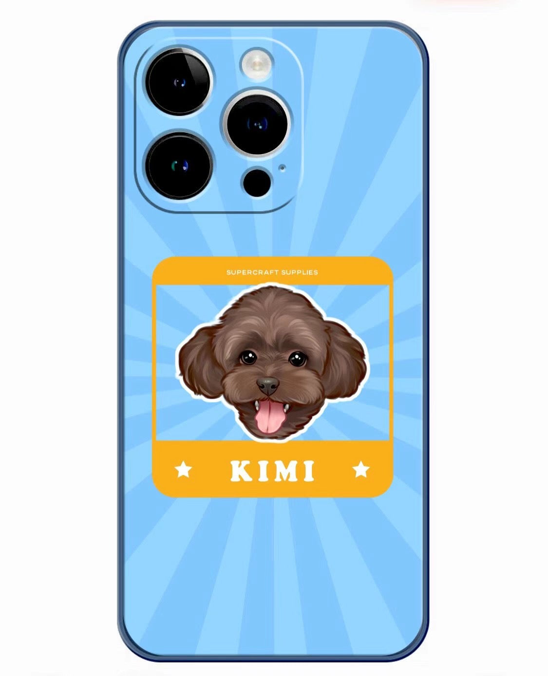 Custom Pet Portrait Phone Case – Personalized Dog & Cat Photo Cover