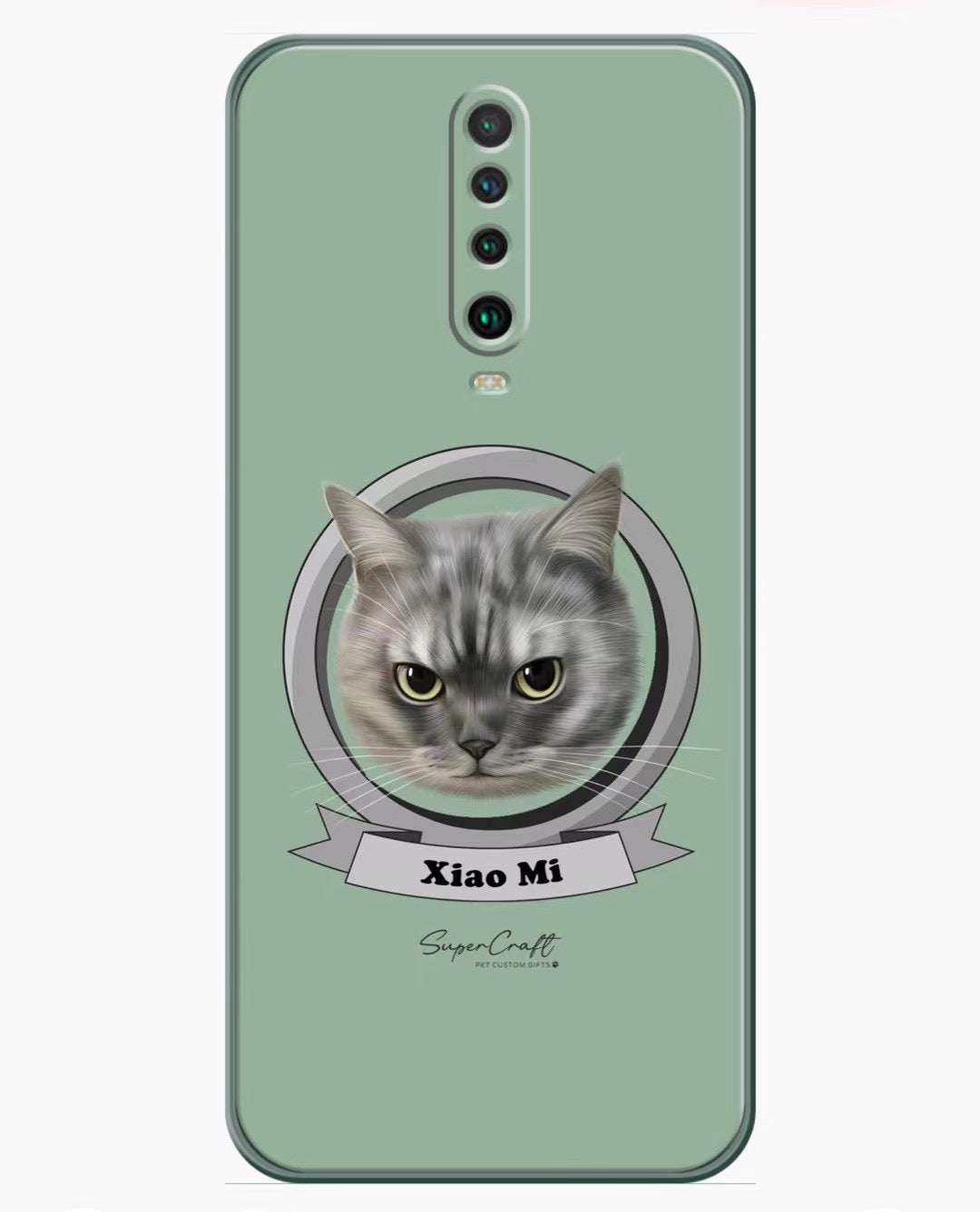 Custom Pet Portrait Phone Case – Personalized Dog & Cat Photo Cover