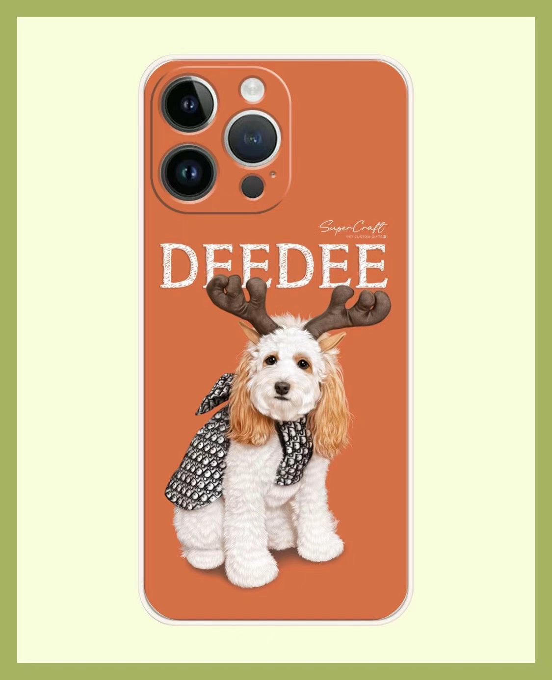 Custom Pet Portrait Phone Case – Personalized Dog & Cat Photo Cover