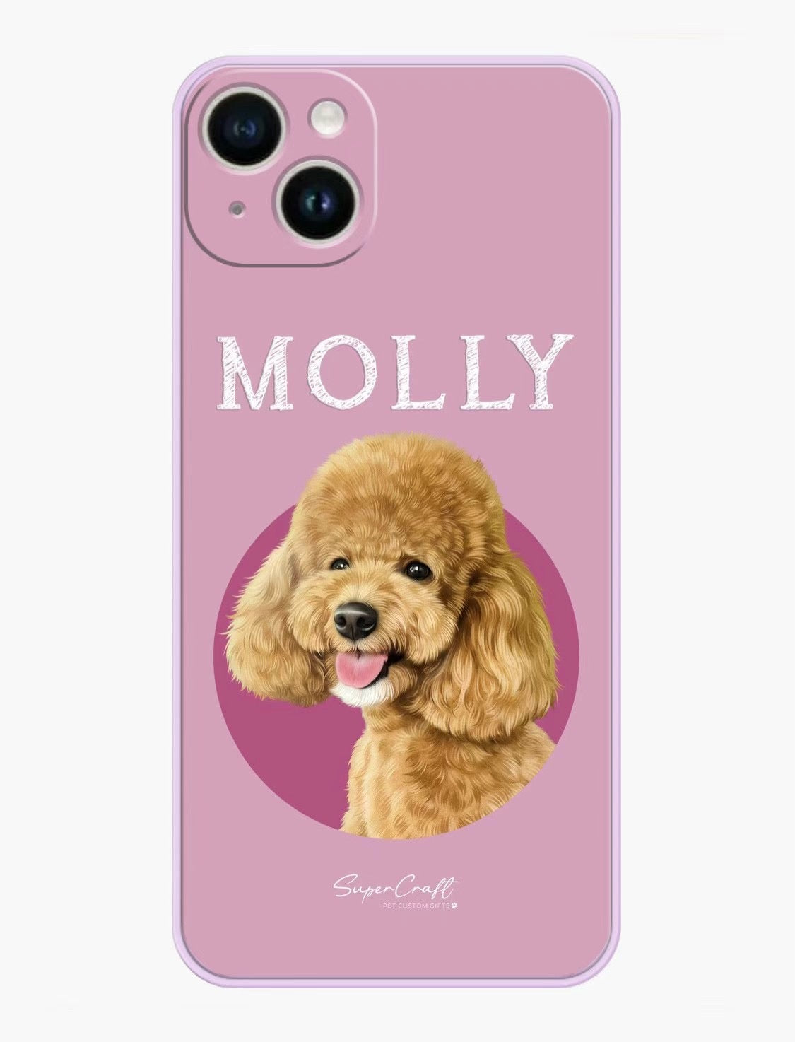 Custom Pet Portrait Phone Case – Personalized Dog & Cat Photo Cover